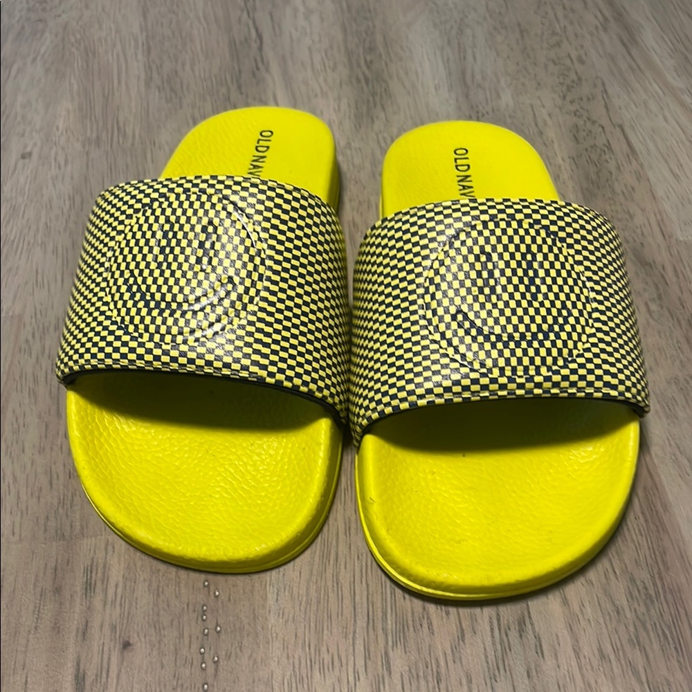 Old Navy Yellow Sandals Sporty Slip-On